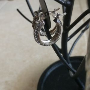 #3 COPY Small glittery hoop earrings